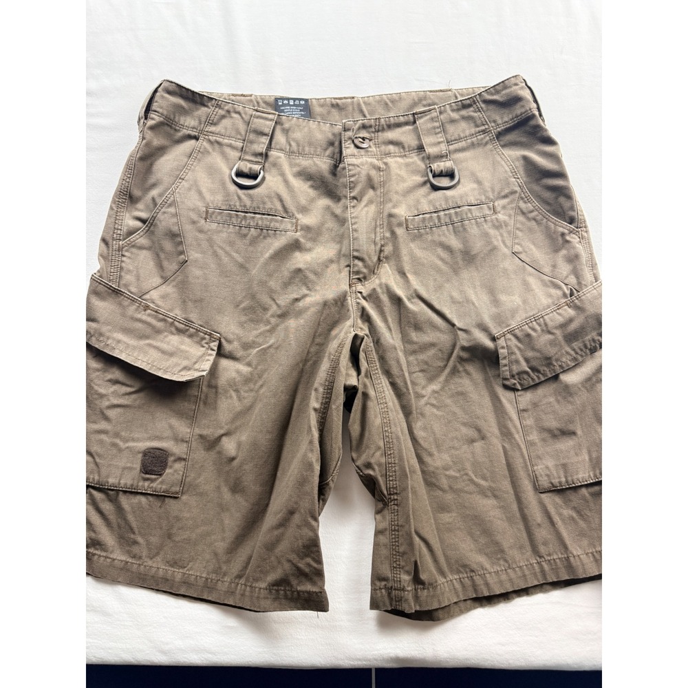 Triple Aught Design TAD Gear Mens Brown Ripstop Cargo Shorts Size 34 Made in USA